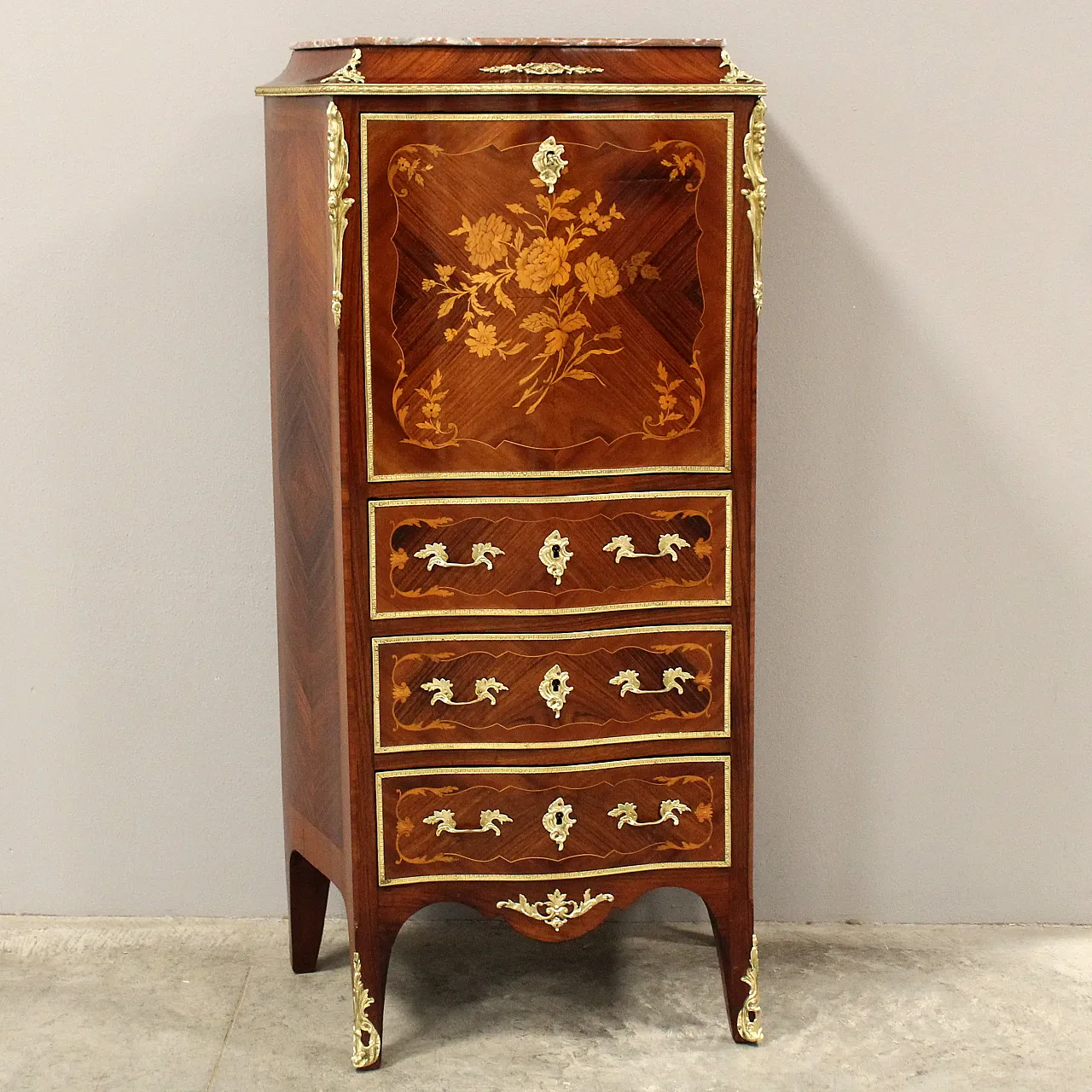 Napoleon III inlaid secretaire from the 19th century 1