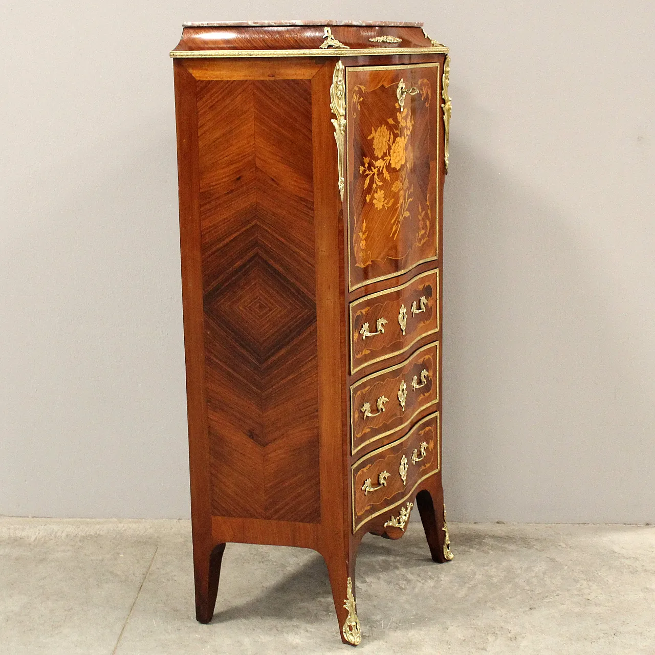 Napoleon III inlaid secretaire from the 19th century 3