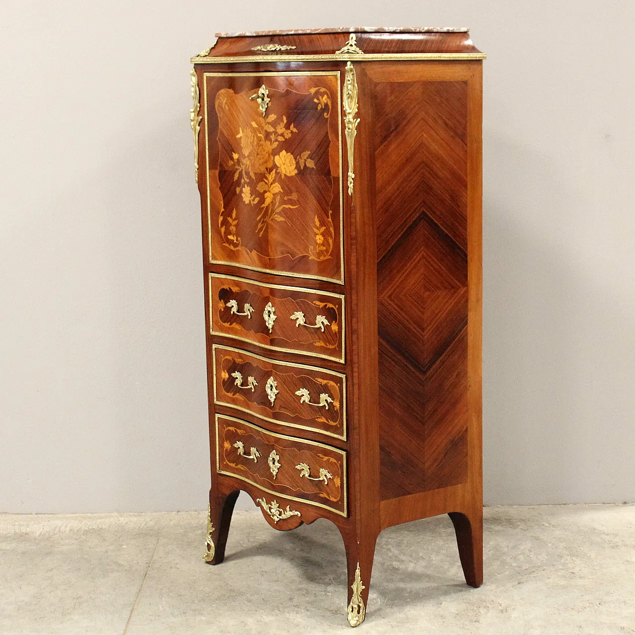Napoleon III inlaid secretaire from the 19th century 4