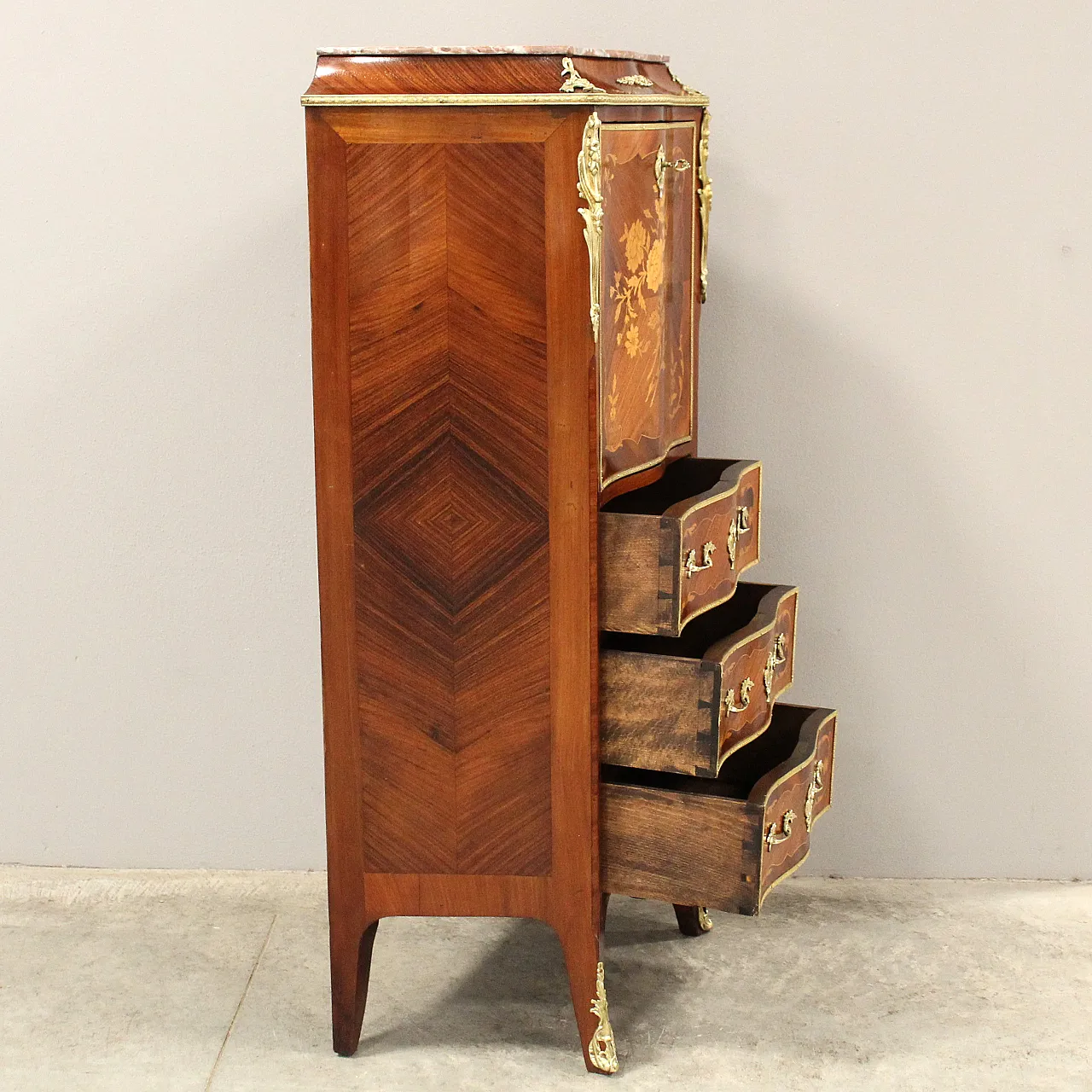 Napoleon III inlaid secretaire from the 19th century 5