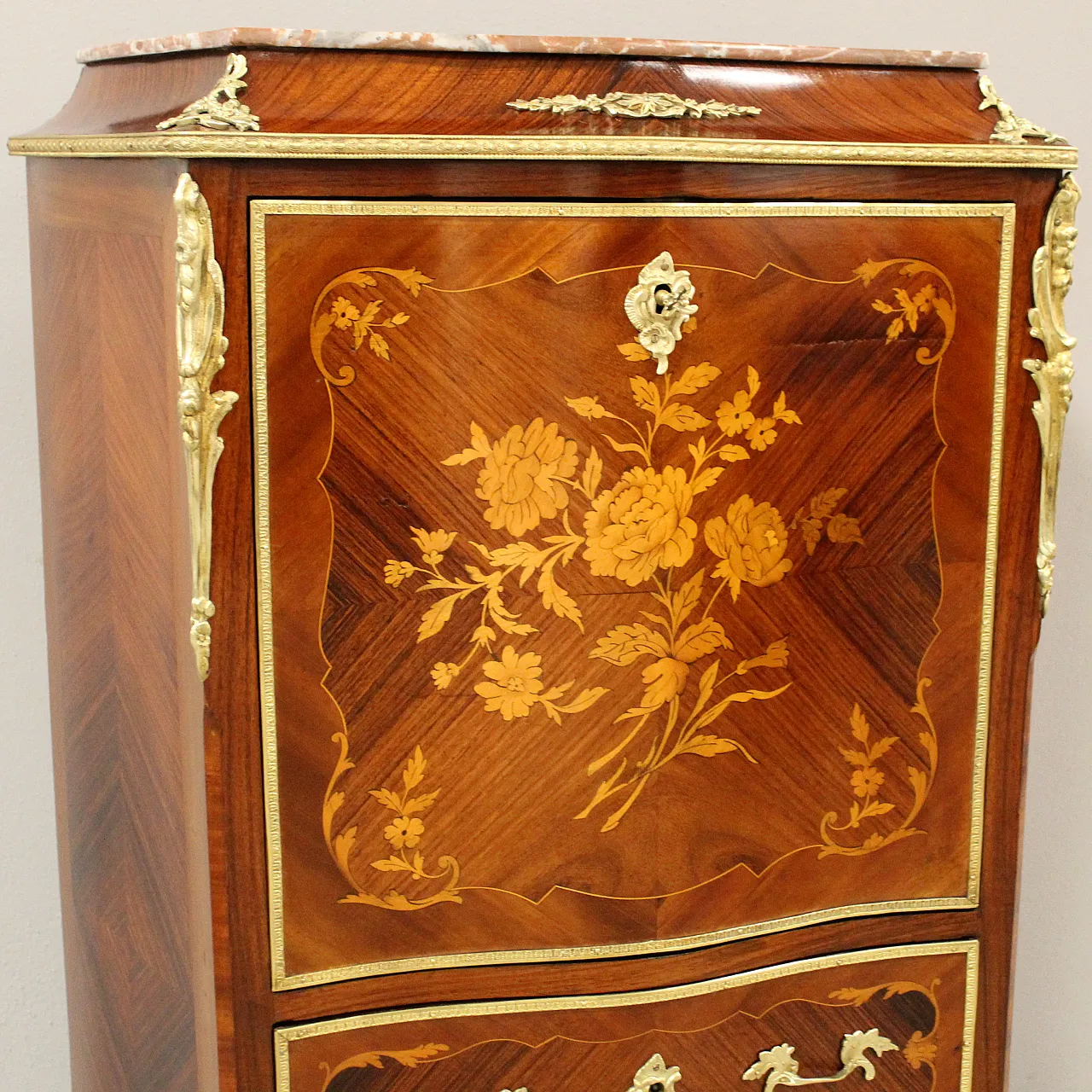 Napoleon III inlaid secretaire from the 19th century 7