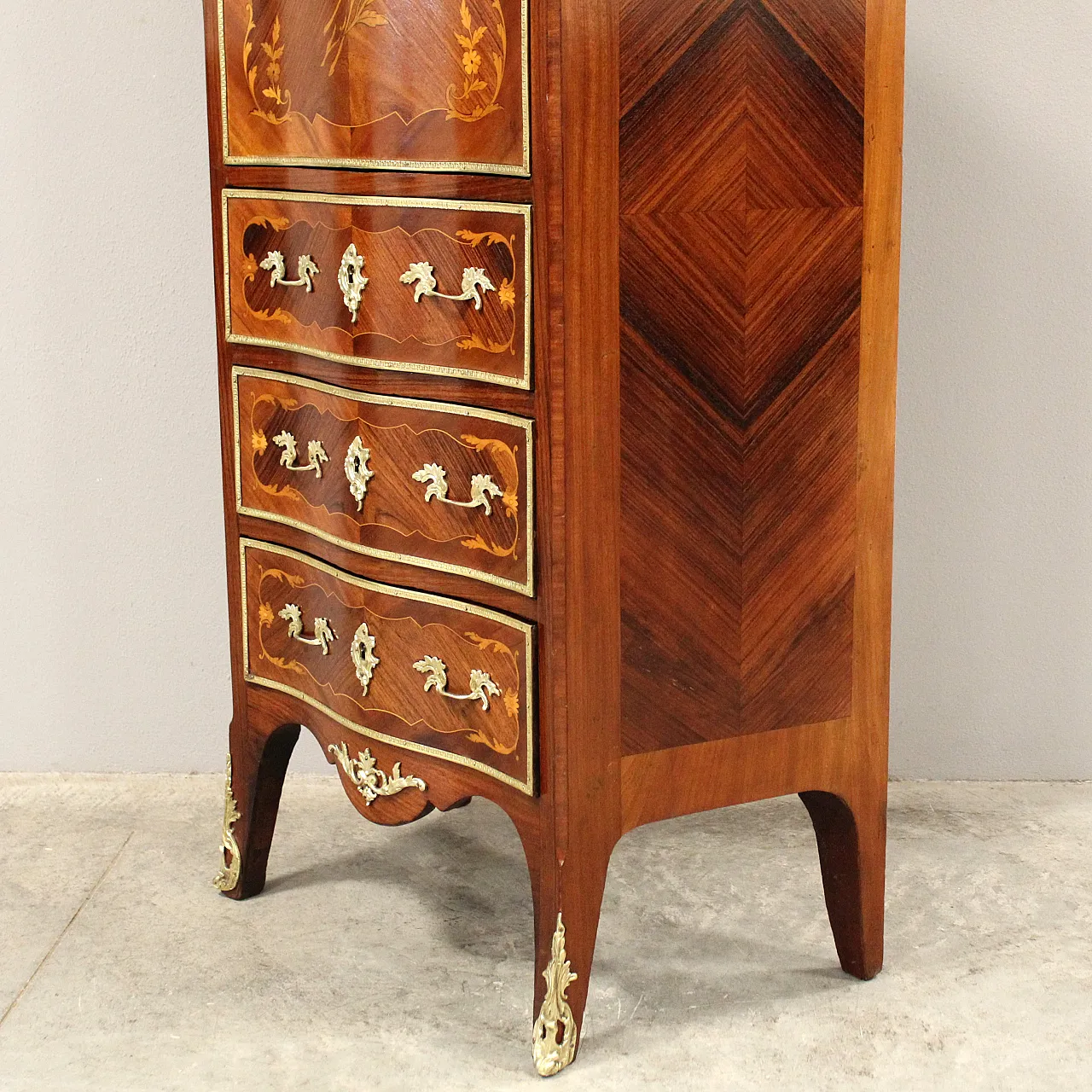 Napoleon III inlaid secretaire from the 19th century 10