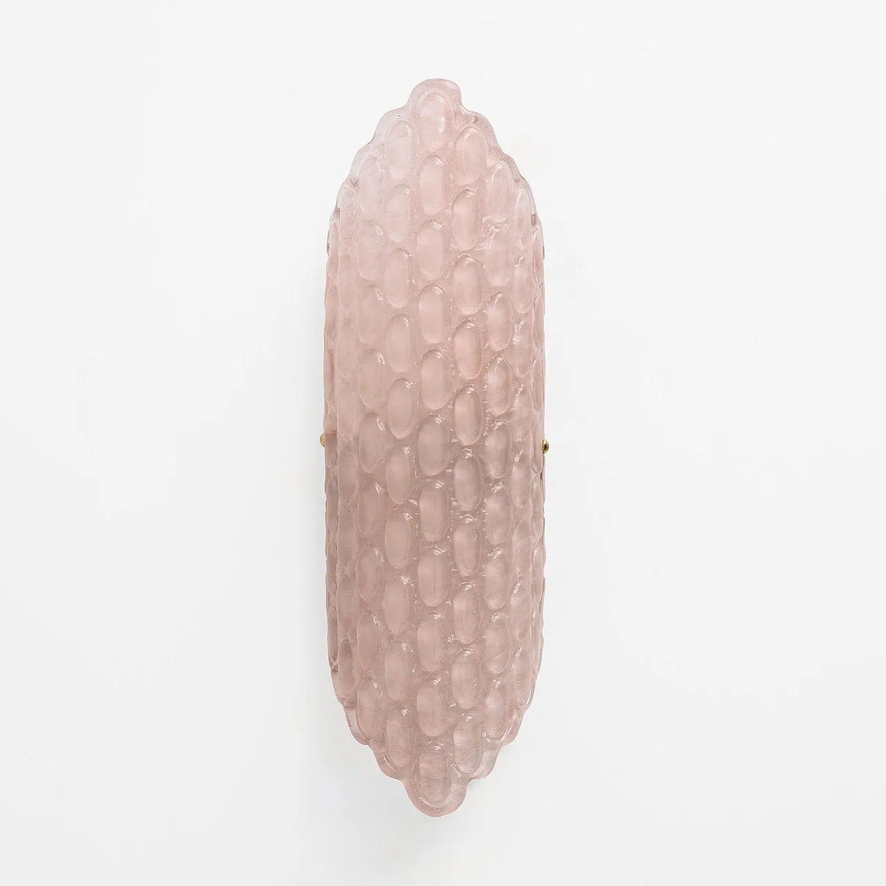 Pair of teardrop pink Murano glass wall lights, 2000s 1