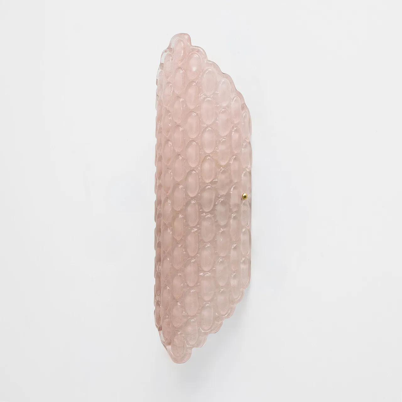 Pair of teardrop pink Murano glass wall lights, 2000s 3