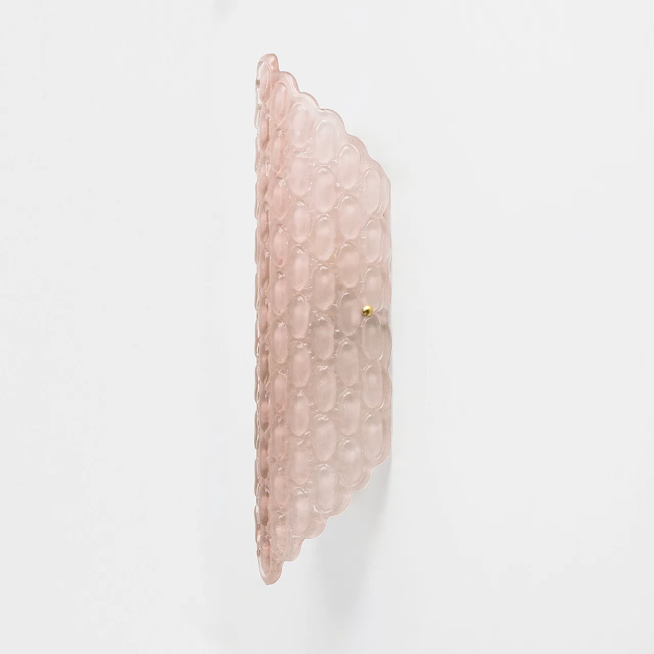 Pair of teardrop pink Murano glass wall lights, 2000s 4