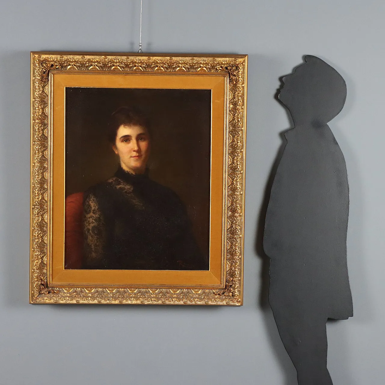Painting by Roberto Fontana, Portrait of a Woman, 19th century 2