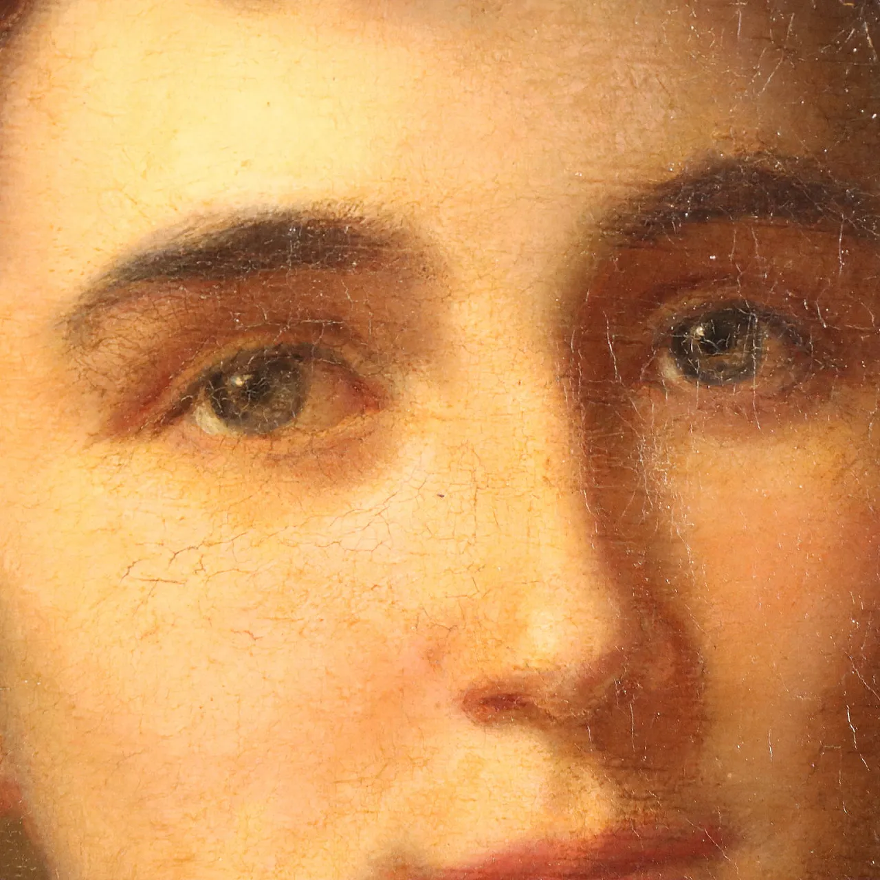 Painting by Roberto Fontana, Portrait of a Woman, 19th century 7