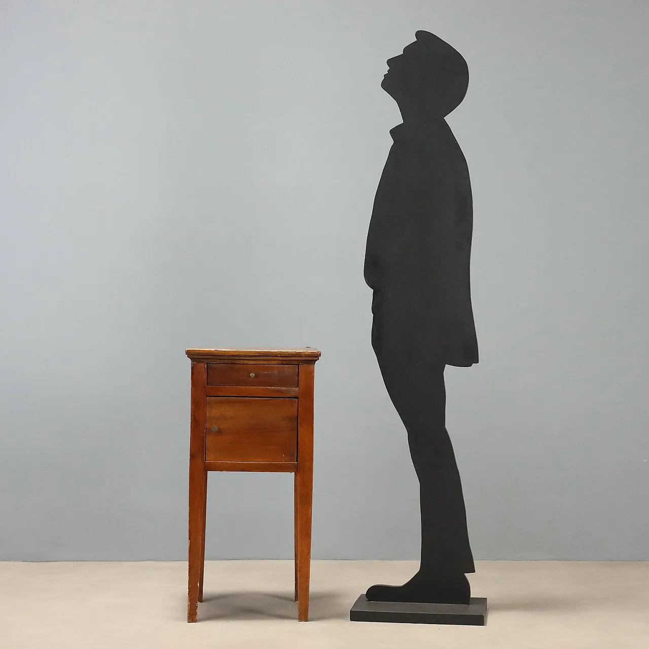 Directoire bedside table in walnut, early 19th century 3