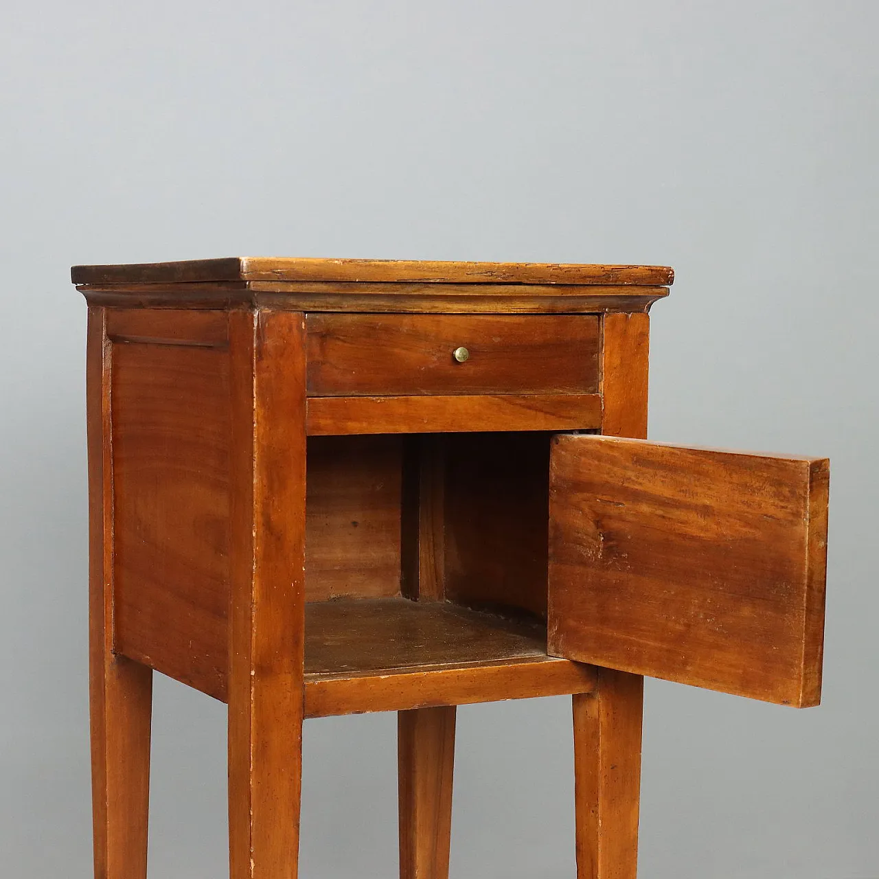 Directoire bedside table in walnut, early 19th century 4