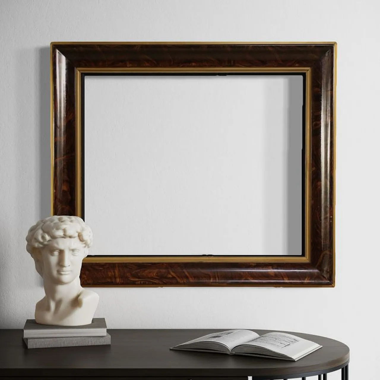 Lacquered and gilded wooden frame, 20th century 10
