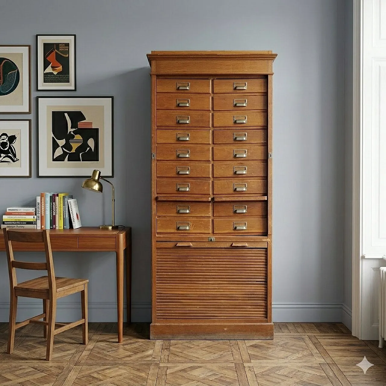 Mobile filing cabinet from the Liberty era, 19th century 2