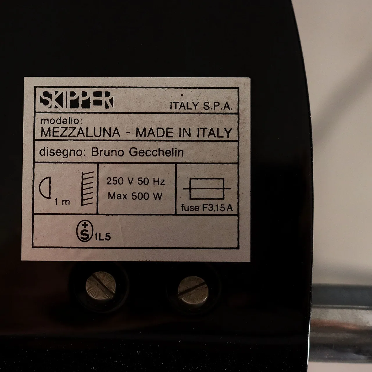 Mezzaluna lamp by Bruno Gecchelin for Skipper, 20th century 6