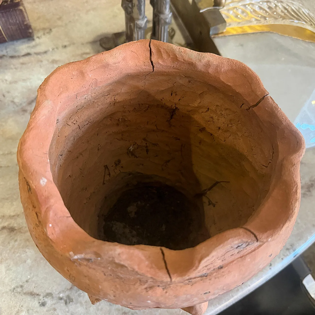 Vaso testa di Moro in terracotta tradizionale artigianale, anni '30 12
