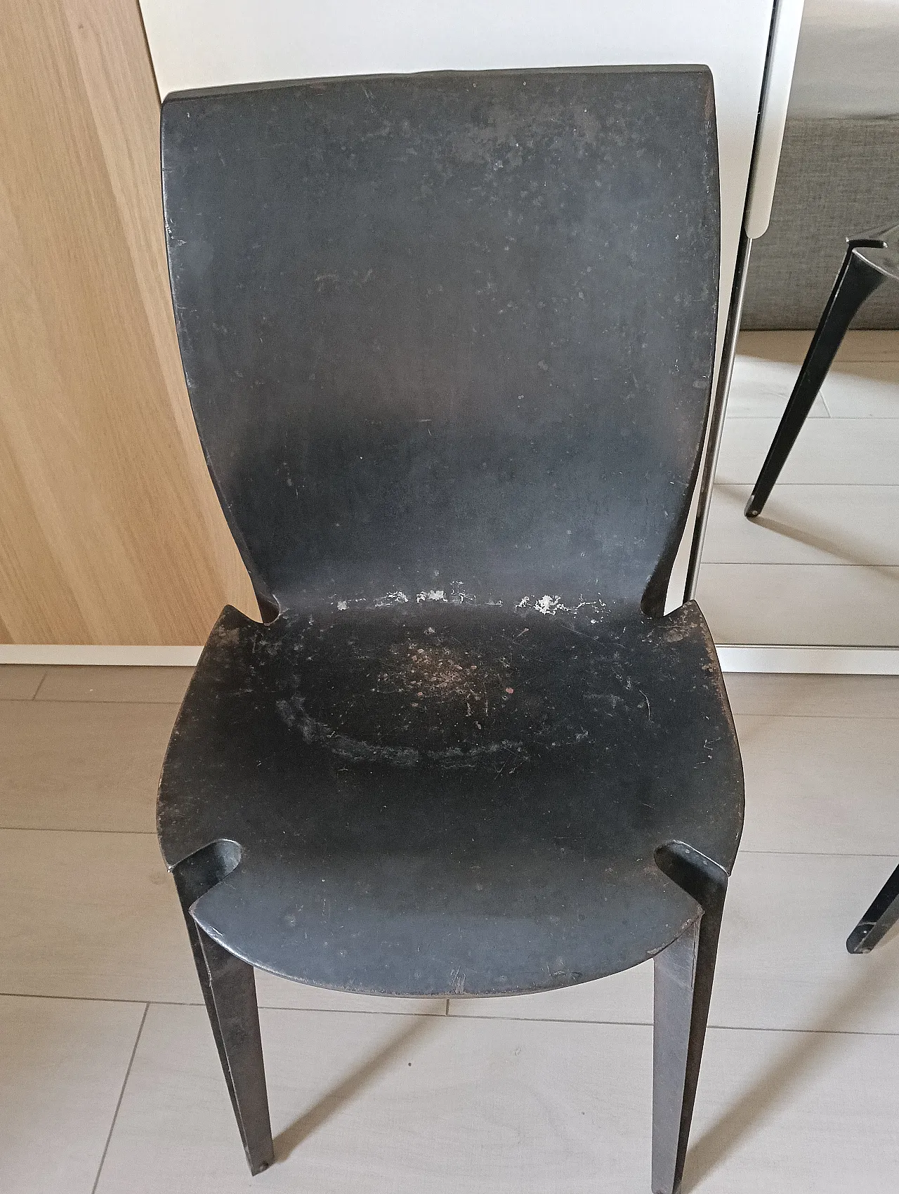 4 sedie Lambda nere di Zanuso per Gavina, anni '70 5