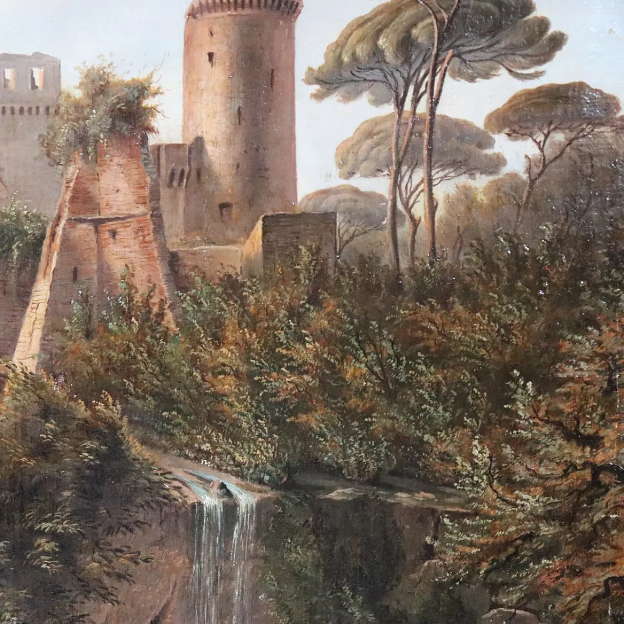 Landscape, oil painting on canvas, signed M.G., 18th century 5