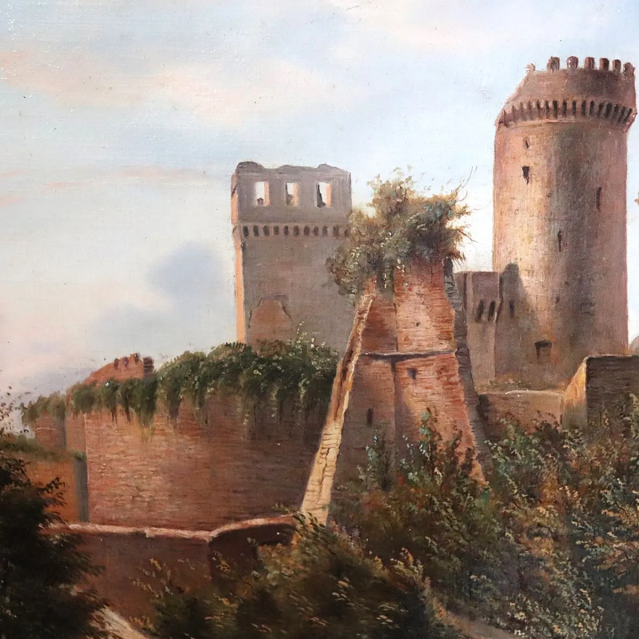 Landscape, oil painting on canvas, signed M.G., 18th century 9