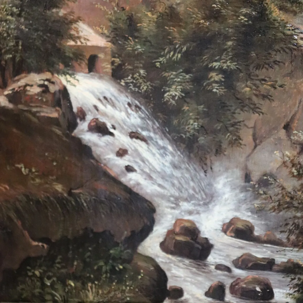 Landscape, oil painting on canvas, signed M.G., 18th century 10
