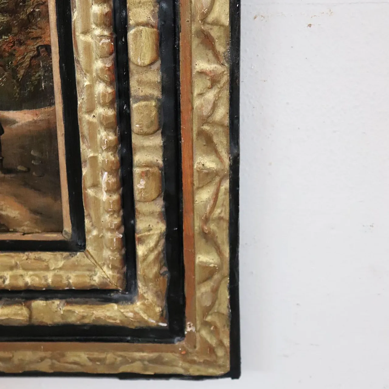 Landscape, oil painting on canvas, signed M.G., 18th century 14