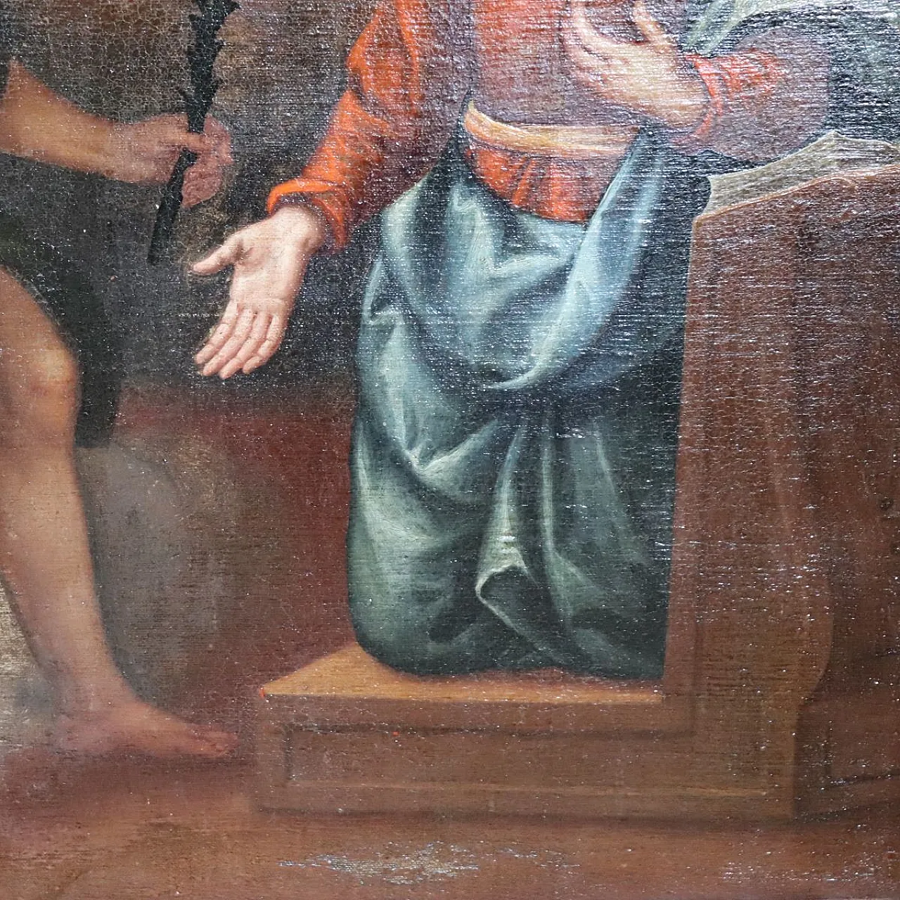 The Annunciation, oil painting on canvas, 17th century 11