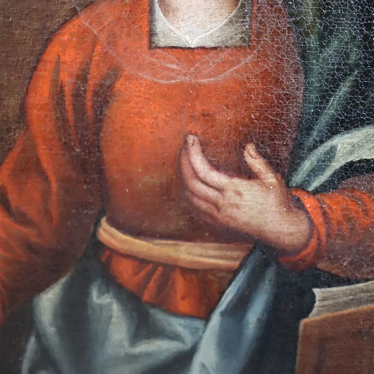 The Annunciation, oil painting on canvas, 17th century 13