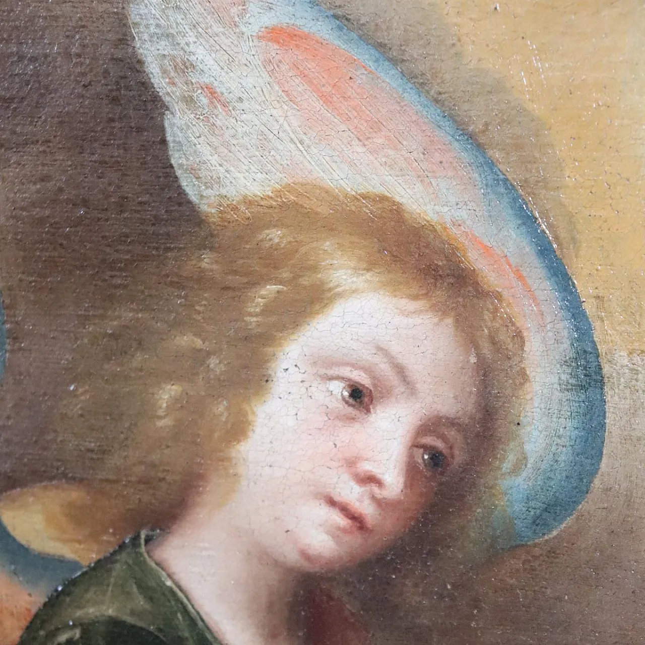 The Annunciation, oil painting on canvas, 17th century 14