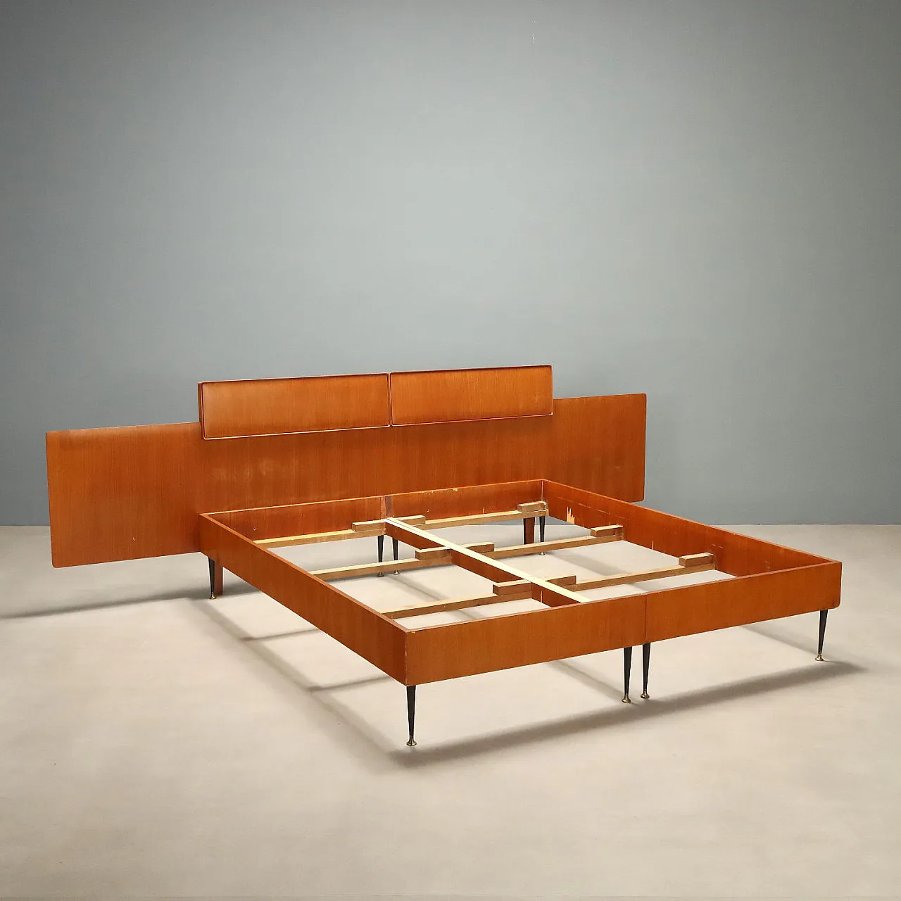 Double bed by Silvio Cavatorta, 1960s 1