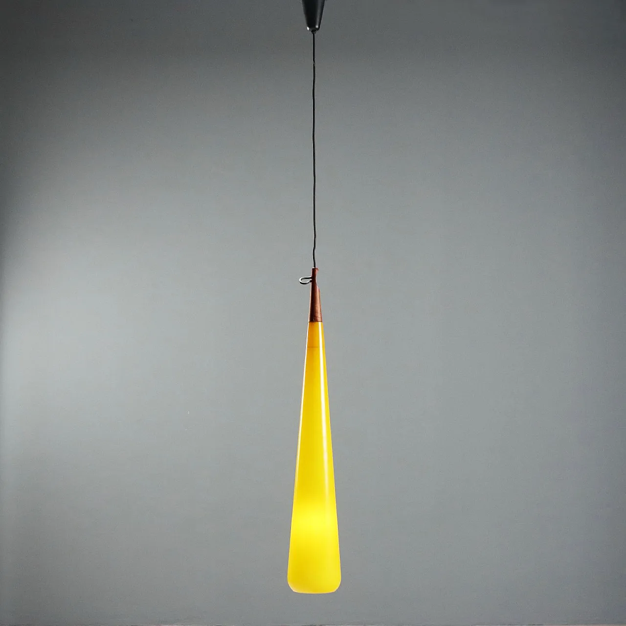 Lamp in yellow Murano glass, 1960s 1
