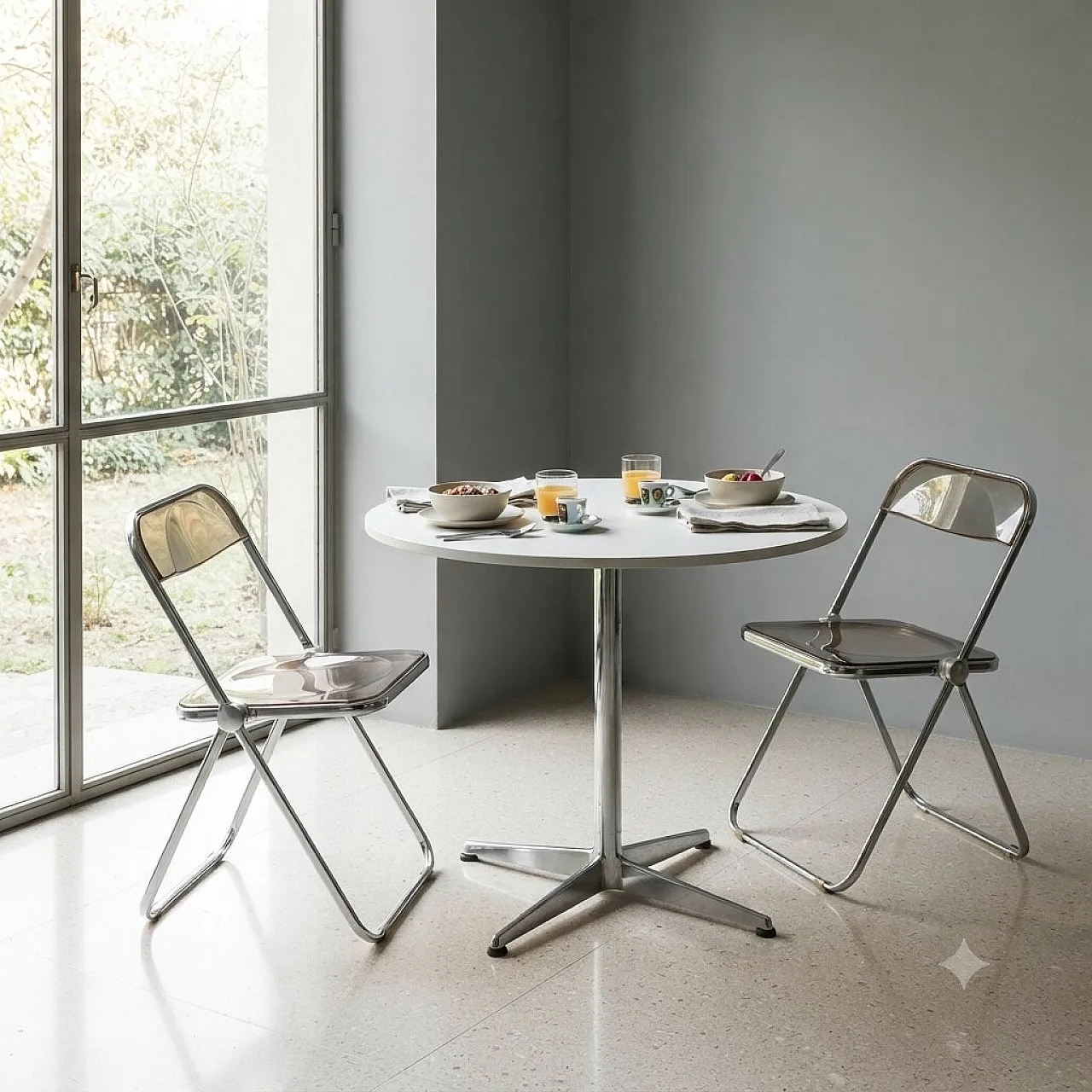 Pair of Plia chairs by Anonima Castelli, 20th century 2