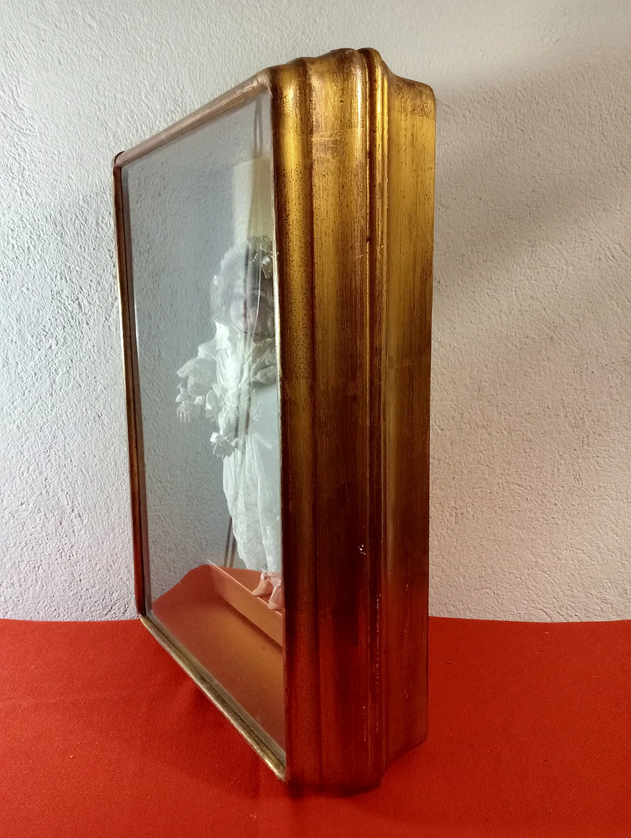 Antique doll in gilded case, late 19th century 7