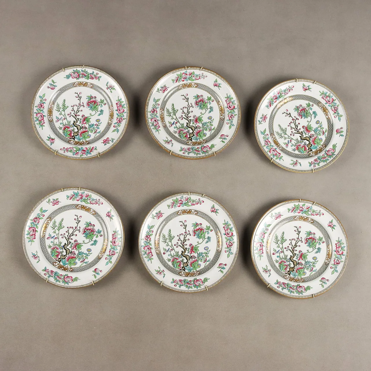 6 Plates, Minton Manufacture, 20th century 1