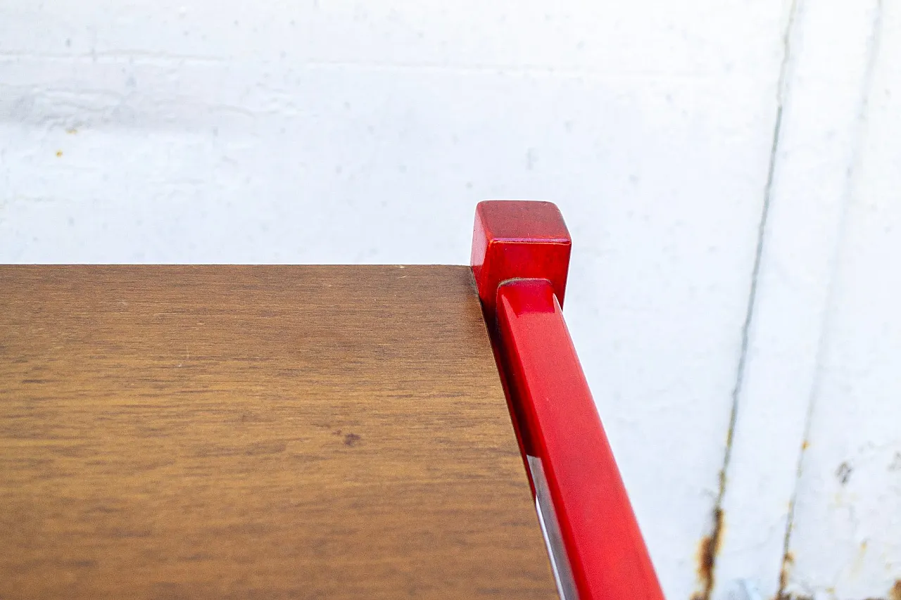 Tavolino in legno laccato di Ettore Sottsass per Poltronova, anni '60 4