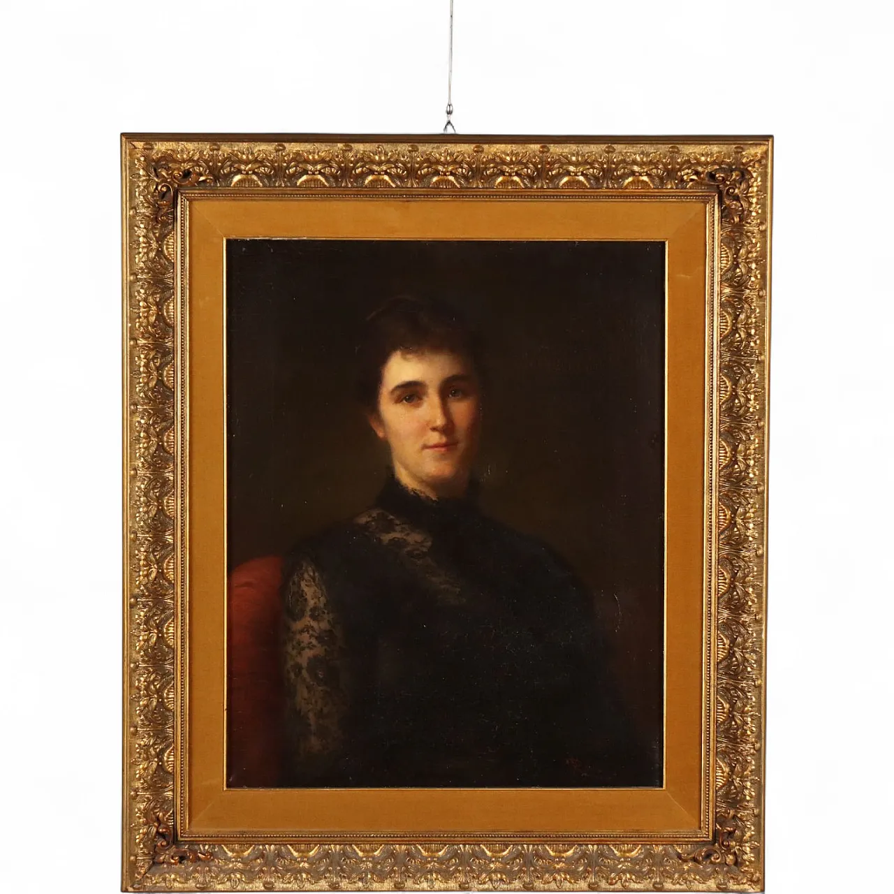 Painting by Roberto Fontana, Portrait of a Woman, 19th century 10