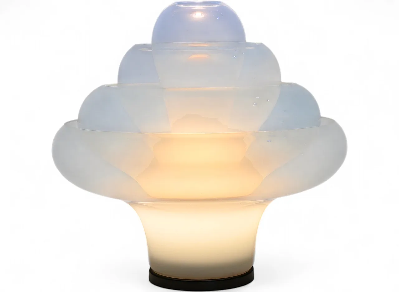 Lampada da tavolo LT305 Lotus di Carlo Nason per Mazzega, anni '60 13