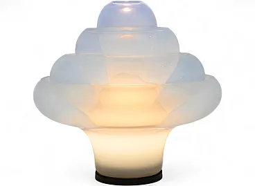 Lampada da tavolo LT305 Lotus di Carlo Nason per Mazzega, anni '60