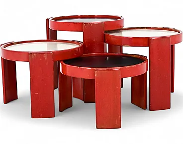 4 tavolini mod 780 di Gianfranco Frattini per Cassina, anni '60
