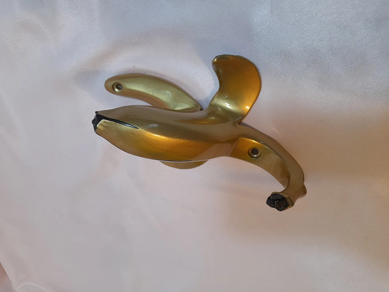 2 bananas coat hanger by Antartidee in resin, 2000s 10