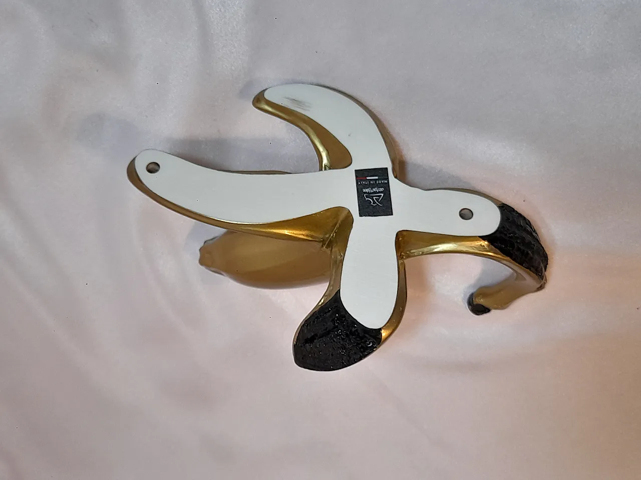 2 bananas coat hanger by Antartidee in resin, 2000s 12