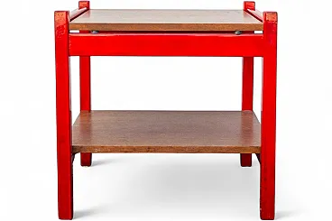 Tavolino in legno laccato di Ettore Sottsass per Poltronova, anni '60