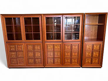 Brutalist dining room set Fox Hunt, 70s