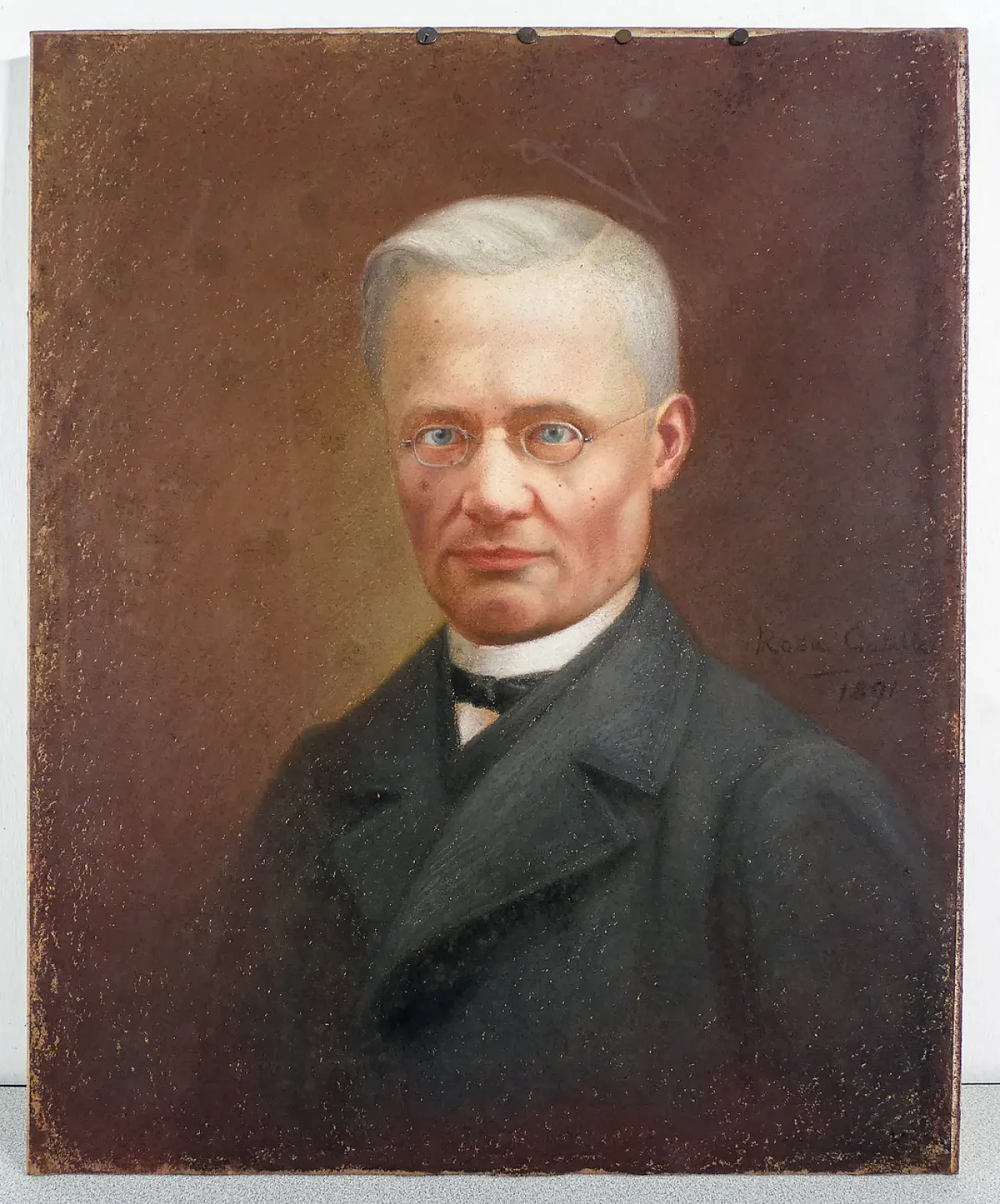 Portrait of a Man by Rosa Catella, pastel on paper, late 19th century 2