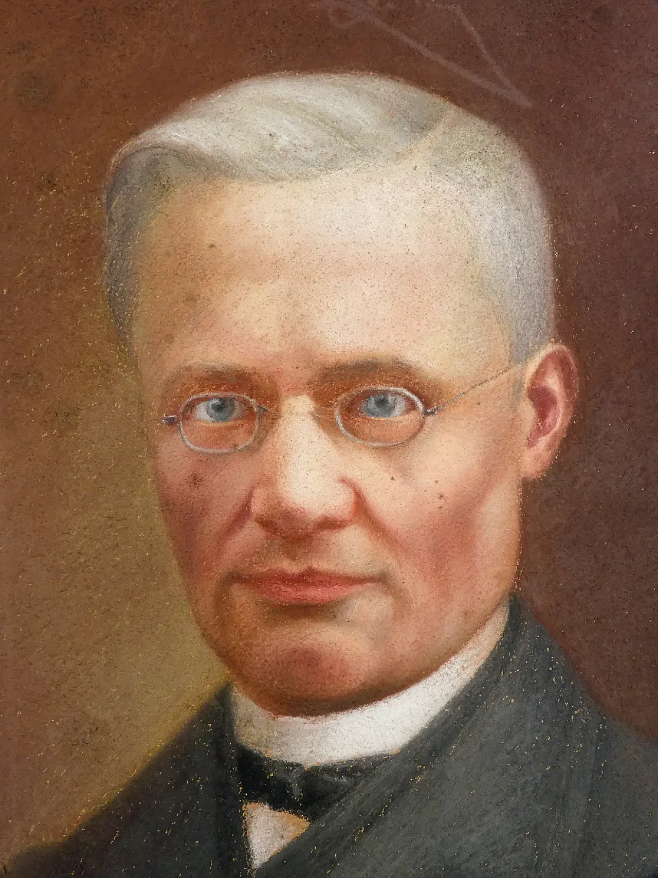 Portrait of a Man by Rosa Catella, pastel on paper, late 19th century 4