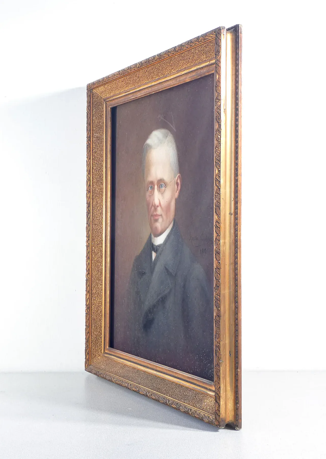 Portrait of a Man by Rosa Catella, pastel on paper, late 19th century 8
