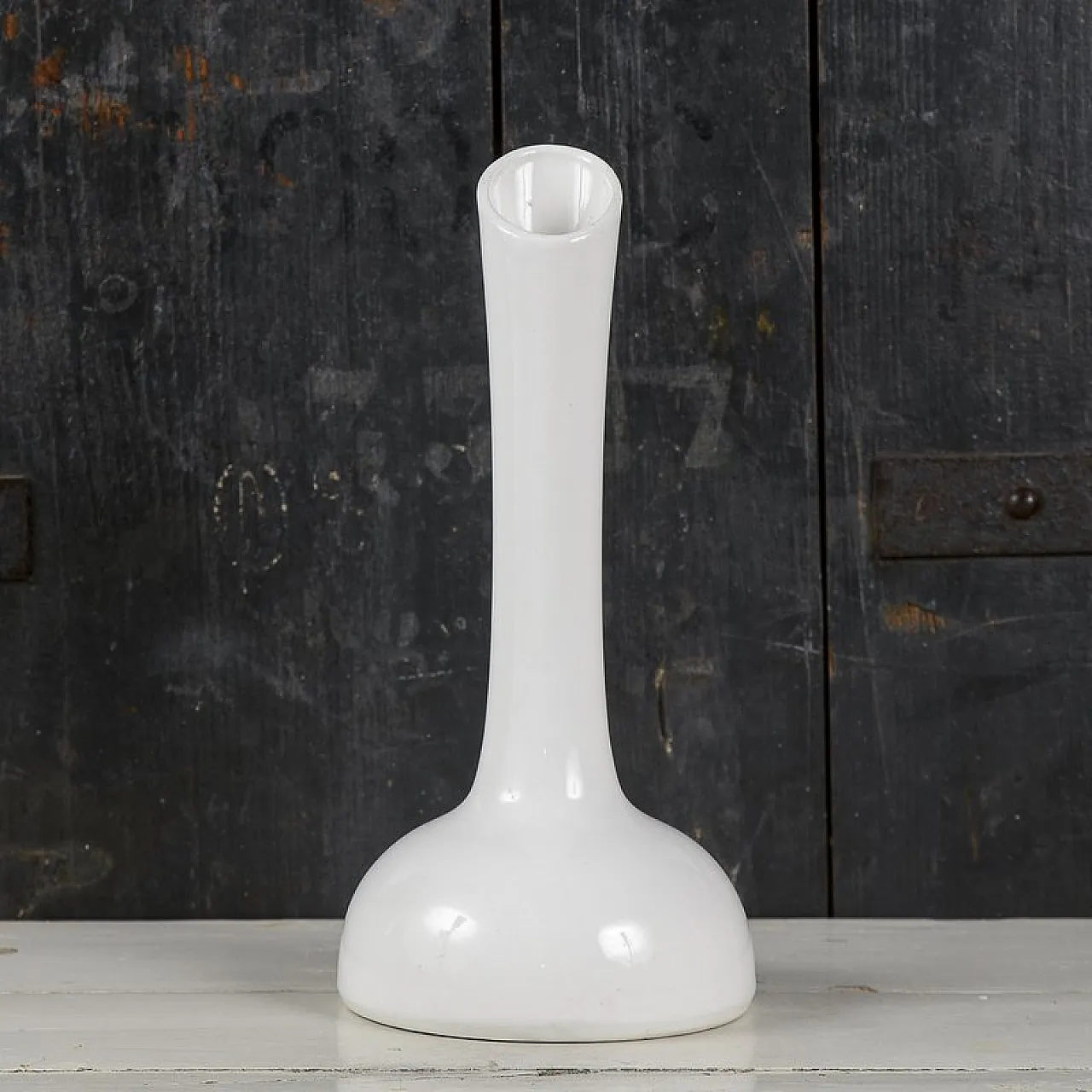 White ceramic vase by Rometti, 1960s 2
