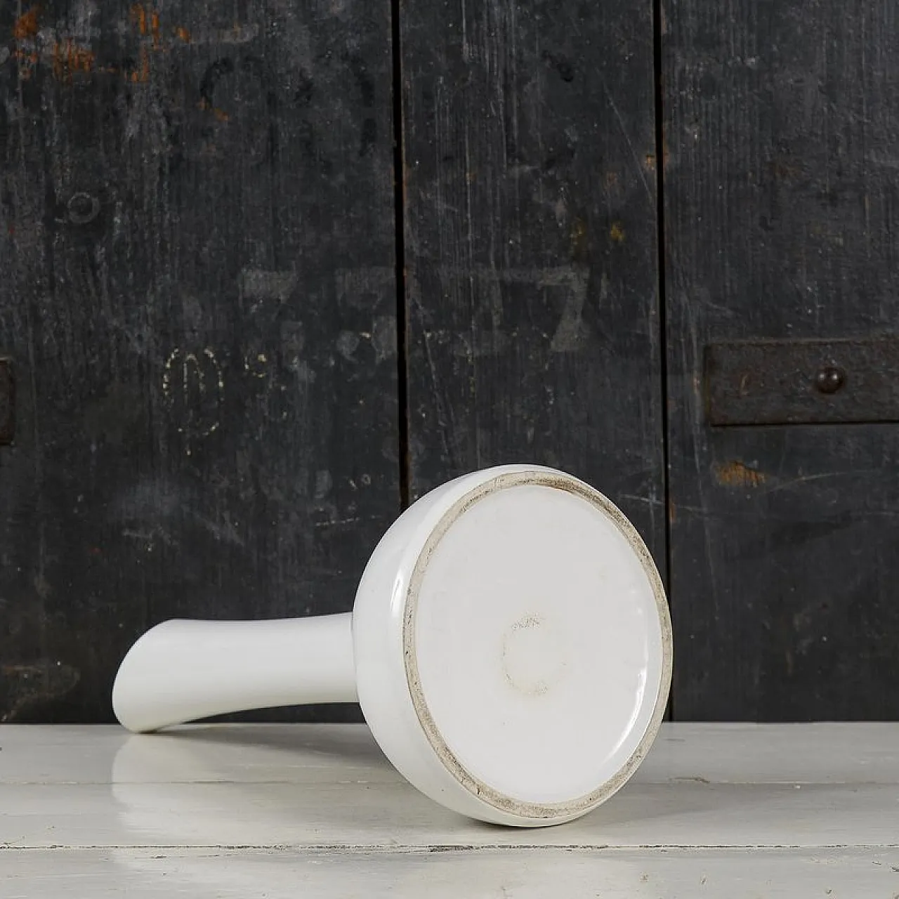 White ceramic vase by Rometti, 1960s 6