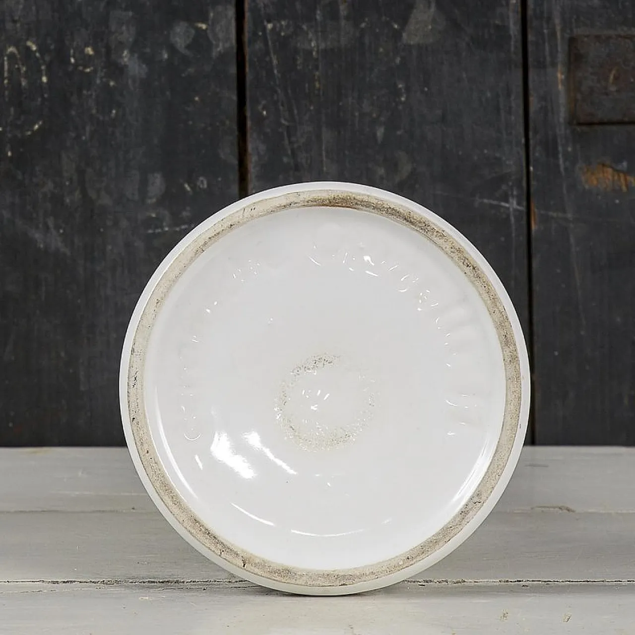 White ceramic vase by Rometti, 1960s 8