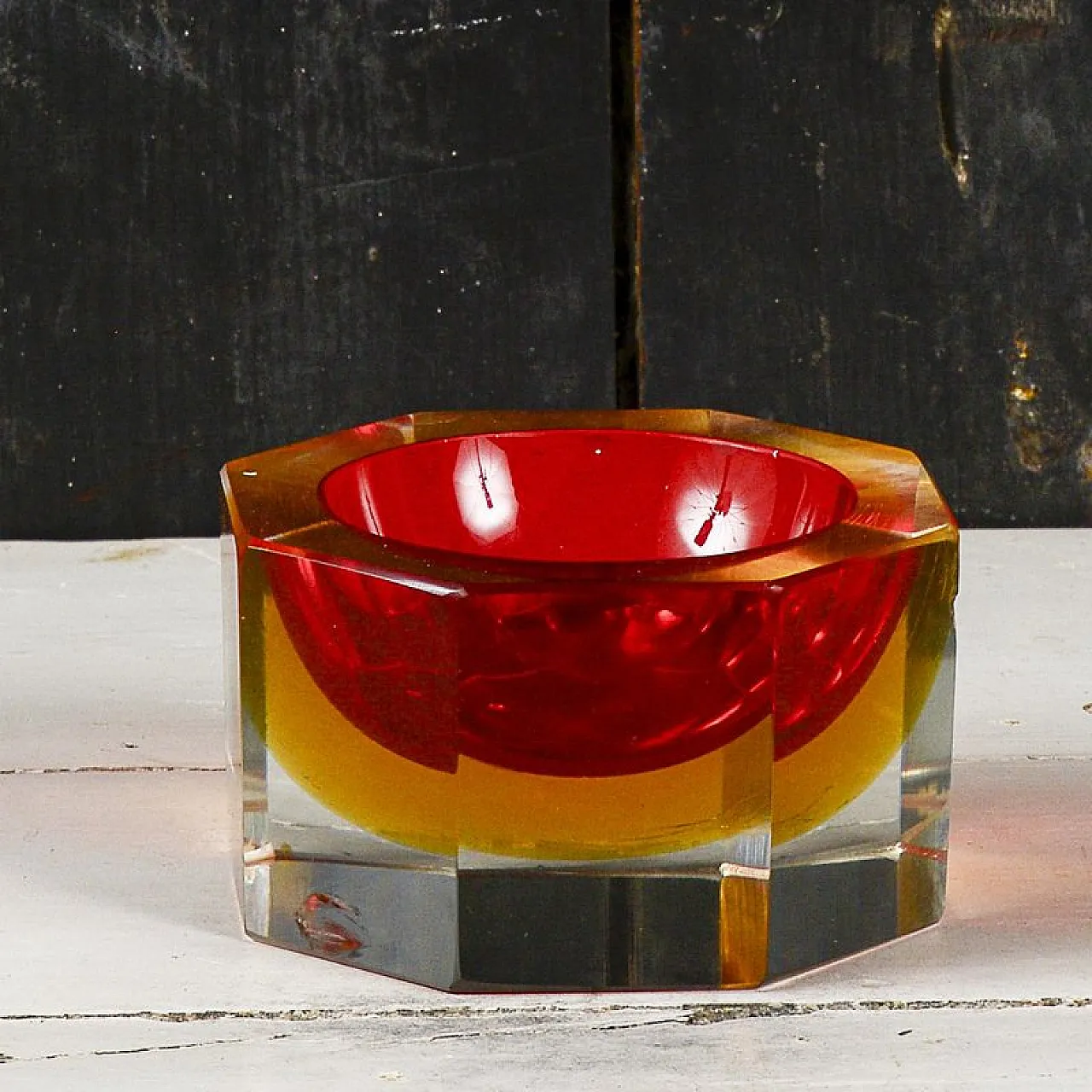 Glass ashtray in the style of Flavio Poli, mid-20th century 4