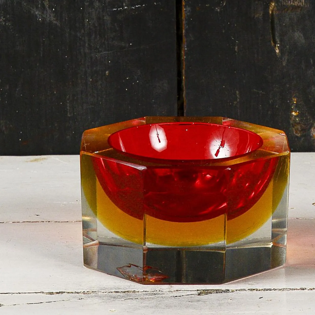 Glass ashtray in the style of Flavio Poli, mid-20th century 5