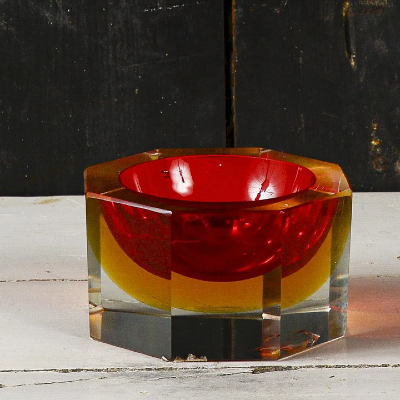 Glass ashtray in the style of Flavio Poli, mid-20th century 6