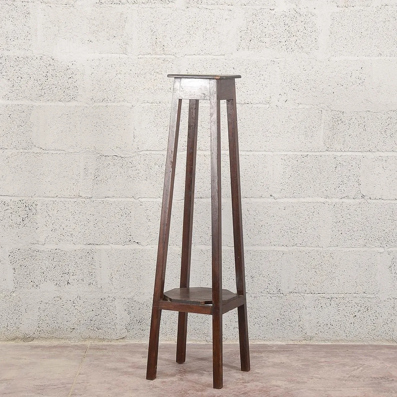 Fir wood plant stand, 19th century 2