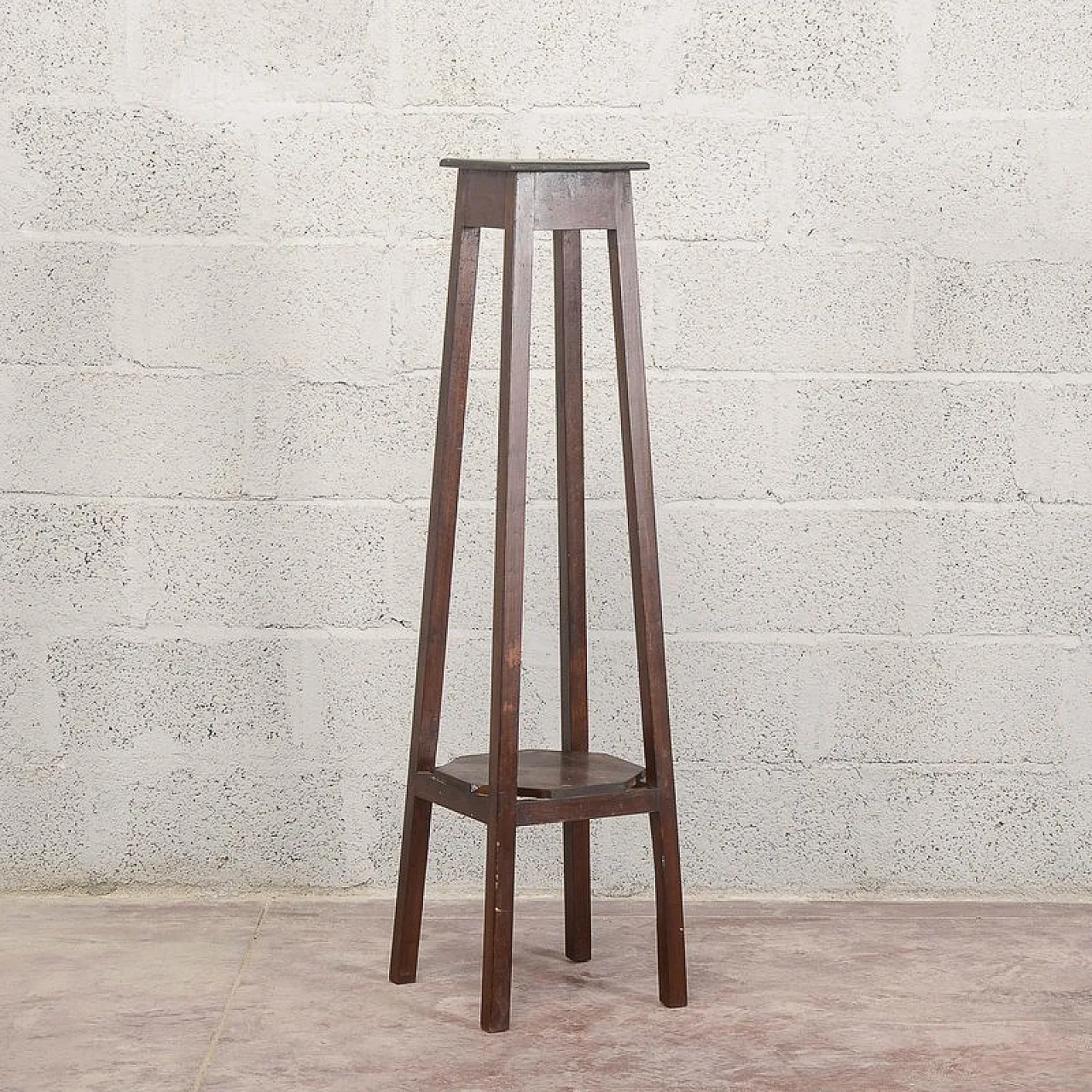 Fir wood plant stand, 19th century 3